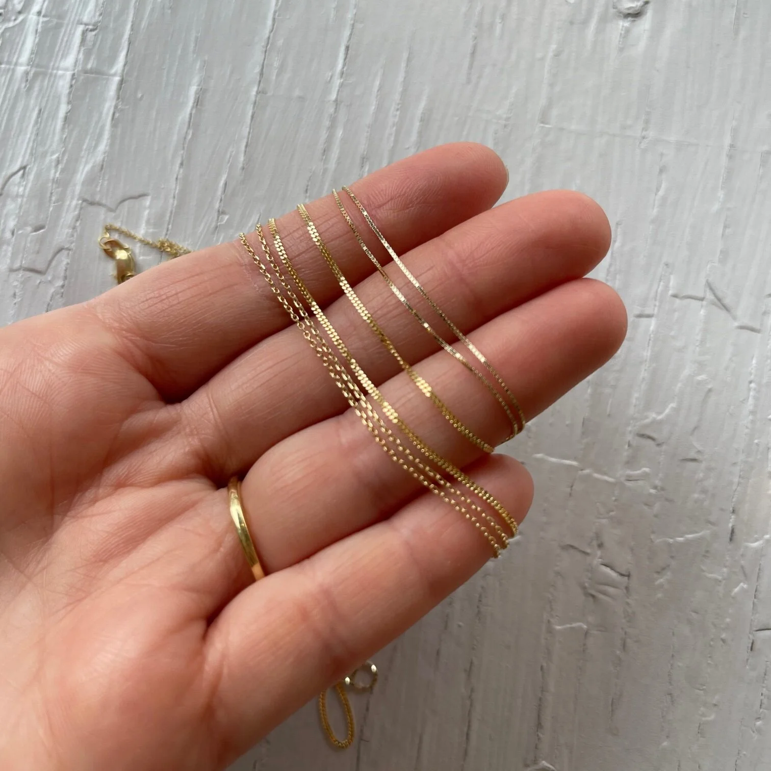 Plain 14k Solid Gold Chain The Beau Bauble